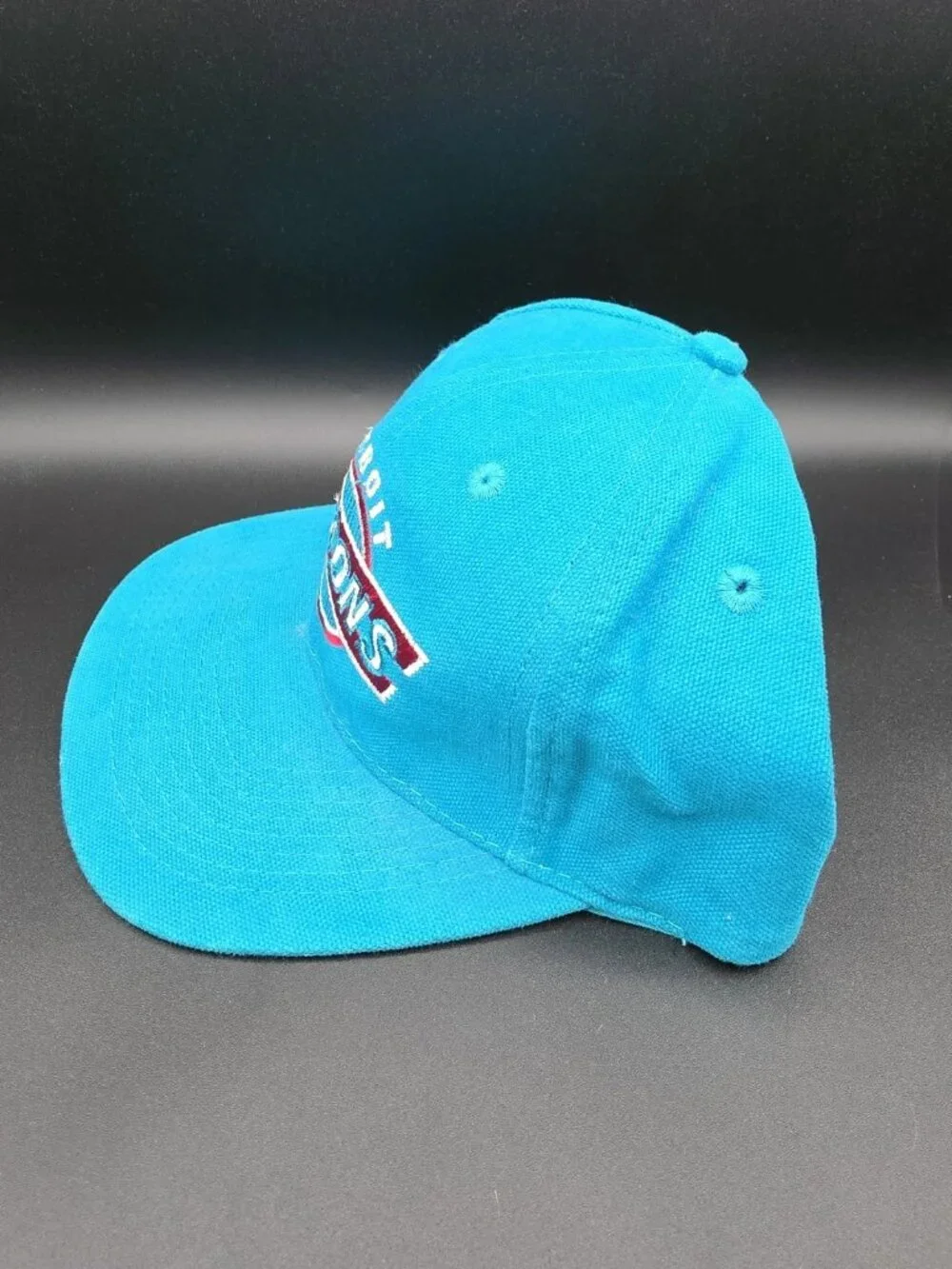 Vintage Detroit Pistons Sports Specialties NBA Teal Wool Blend Snapback Hat RARE
